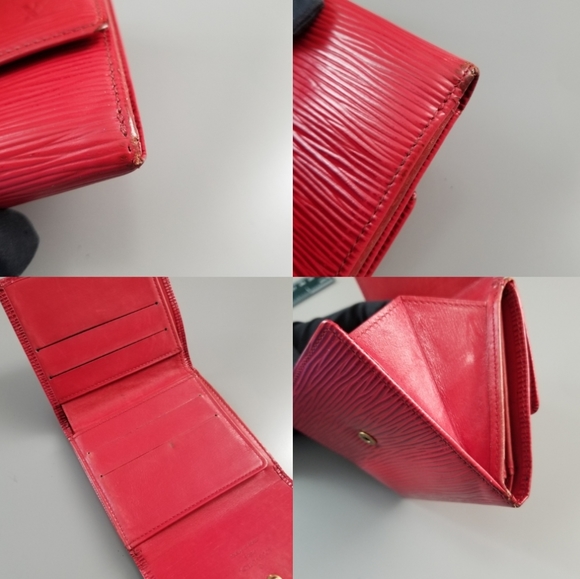LOUIS VUITTON Red Epi Portefeuille tresor wallet - Picture 13 of 16